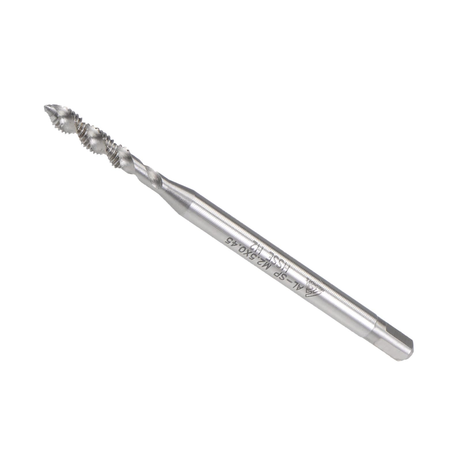 CoCud Spiral Flute Thread Tap, M2.5 x 0.45 Thread Size, Cobalt HSS Threading Tap - (Applications: for Drilling Tapping Aluminum Stainless Steel)