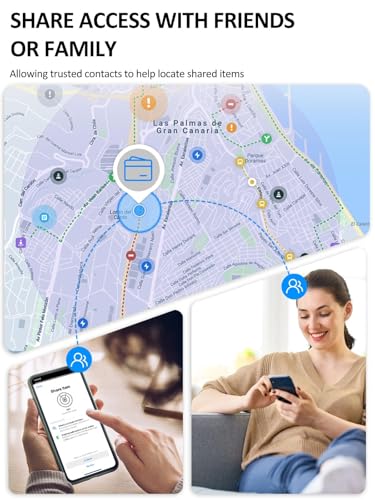 Wallet Tracker Card for Apple & Android – Credit Card Tracker for Wallet Works with Apple Find My & Google's Find Hub, Rechargeable Find My Wallet Card for Luggage, Passport, Purse, Bags
