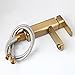 Antique Brushed Brass Bathroom Sink Faucet Single Handle Vessel Sink Mixer Tap Deck Mount Square Shape Single Hole Installation Hot And Cold Water