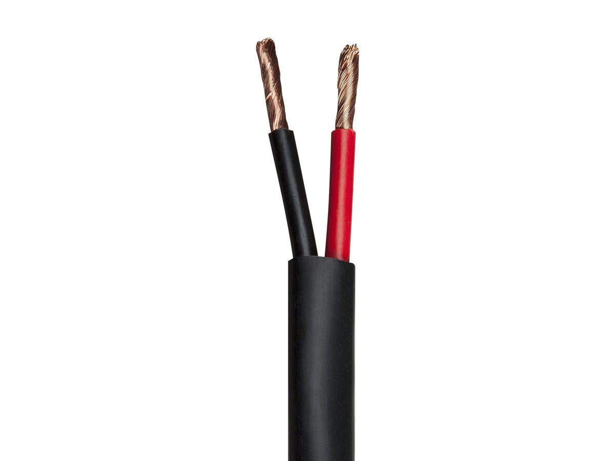 Monoprice Nimbus Series 12 Gauge AWG 2 Conductor CMP-Rated Speaker Wire/Cable - 100ft UL Plenum Rated, 100% Pure Bare Copper With Color Coded Conductors