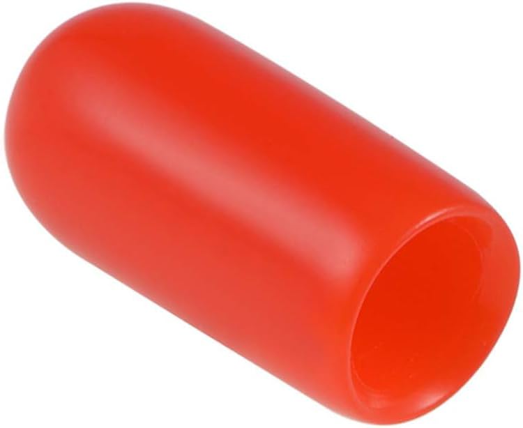 Boxonly 200pcs Rubber End Caps 5.5mm ID Vinyl Round End Cap Cover Screw Thread Protector Vinyl Bolt Screw Cover Caps Rubber Screw Caps Rubber Bolt Covers Caps