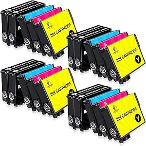 LeciRoba 604XL Cartuchones de tinta para Epson604 XL 604xlpara EpsonExpressionHome XP-2200 XP-2205 XP-3200 XP-3205 XP-4200 XP-4205 WF-2910DWF WF-2930DWF WF-2935DWF WF-2950DWF Impresora (paquete de 20)
