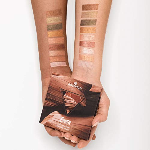 essence EARTH Eyeshadow Palette 9 Blendable Green & Neutral Shades