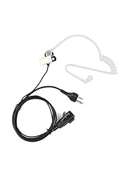 Auricular acústico oculto de 2 pines para auriculares de tubo para Midland Alan AVP-H3 GXT900 LXT80 LXT110 LXT112 LXT114 Radio bidireccional de 2 pines