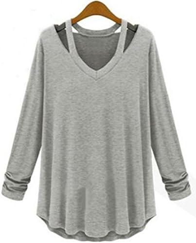 MSSLY Womens Loose Shirt Zipped Hoodies Light Grey Zipped Hoodie Casual Jacket Light Grey L(US M)