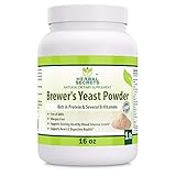 Herbal Secrets Brewer's Yeast Powder (16 oz) 1 lb Gmo-Free - Allergen Free - Supports Heart & Digestive Health