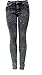 YES ME Premium Soft Stretch Black Acid WASH Denim Jeans Skinny Leg Pants