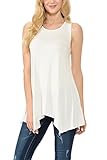 Shamaim Womens Long Sleeve Flattering Comfy Tunic Loose Fit Flowy Top