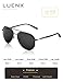 LUENX Mens Aviator Sunglasses Polarized :UV 400 Protection shades with case 60MM