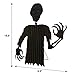 ATDAWN Metal Free Standing Black Ghost Decoration for Autumn Fall Thanksgiving Harvest Halloween Home Decor (24 inch)