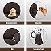 Easy-Going 4 Pieces Microfiber Stretch Recliner Slipcover – Spandex Soft Fitted Sofa Couch Cover, Washable Furniture Protector with Elastic Bottom for Kids, Pet(Recliner, Chocolate)