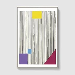 Framed Canvas Home Artwork Decoration Lines Art Canvas Wall Art for Living Room, Bedroom - 16x24 inches