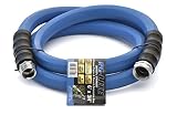BluBird AG-Lite Rubber Hot & Cold Water Rubber Garden Hose: Ultra-Light & Super Strong  (3/4" x 6')  - BSAL3406