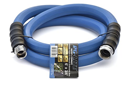 BluBird AG-Lite Rubber Hot & Cold Water Rubber Garden Hose: Ultra-Light & Super Strong  (3/4" x 6')  - BSAL3406