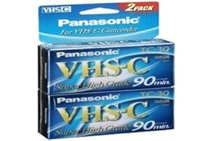 Super High-Grade VHS-c Videocassette(2 pk.)