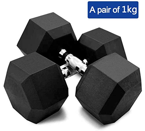 HUINI-Dumbbells-Set-Rubber-Hex-Dumbbells-Heavy-Choose-Weight-Barbell-Set-with-Metal-Weight-Dumbbells-for-Home-Gym-Fitness