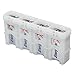 Storacell SL9VMS by Powerpax SlimLine 9V Battery Caddy, Glow-in-the-Dark Moonshine, Holds 4 Batteries