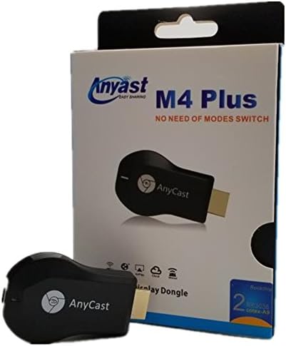 WiFi Display Dongle Receiver 1080P HDMI TV Stick Miracast Media Streamer for Phone Screen Mirroring to TV Anycast M4/M9 plus HDMI Dongle WIFI chromecast (M4)