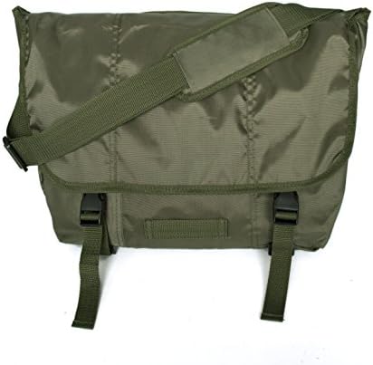 Classic Messenger Bag for Men Women,Travel Shoulder Crossbody Sling Working Laptop Bag (Army green, 7"x18"x12")
