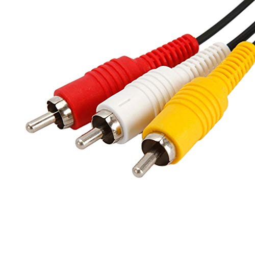Urnanal 6FT AV TV Video Cord Cable Adapter Line, for Nintendo 64/NGC/SFC Game Cube Black,with Standard N64 Input Connector, Video Output Connector and 2 Audio Output Connectors - Thumbnail 3