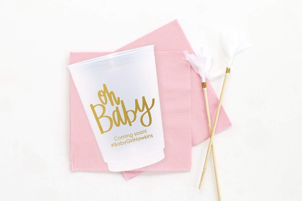 personalized cups for baby shower