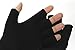 Black Moisturizing Gloves Touch Screen - Eczema Relief - Heals Dry Skin and Cracked Hands Fast - Anti-Aging Hand Treatment - Gel Lining To Moisturize Faster