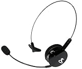Cobra Ultra Light Over-The-Head Bluetooth Headset with T5 Sonance Noise Cancellation Technology - Bluetooth Headset - Retail Packaging - Black