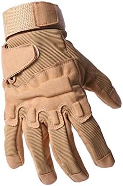 Tang Mu Sheng Men's S.o.l.a.g. Special Ops Full Finger/light Assault Gloves Tactical Full Finger Military Combat Army Shooting Gloves Mud (X-Large)