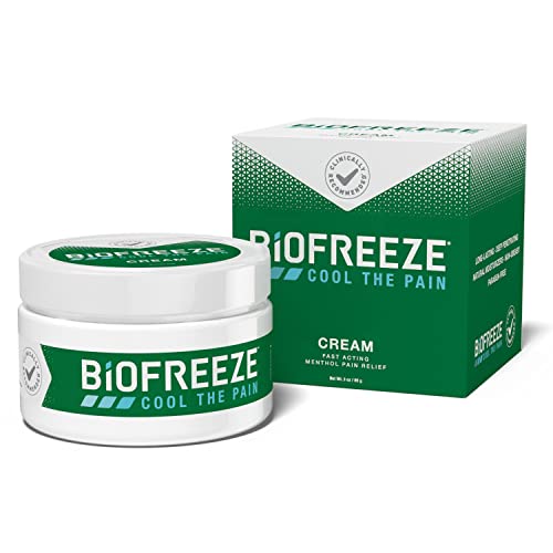 Biofreeze Menthol Pain Relieving Cream 3 OZ Jar For Pain Relief