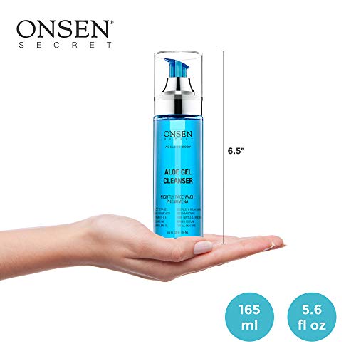 Onsen Japanese Aloe Vera Face Wash Premium Nightly Facial Cleanser