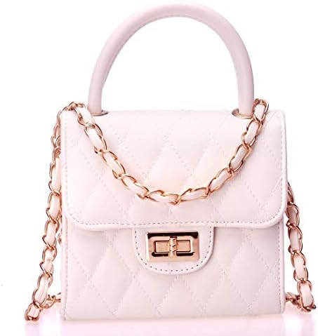 ToToDog Fashionable Little Girls Purse PU Leather Crossbody Bag Handbag with Chain Strap Ideal Gift for Kids Toddlers Girls