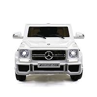 MIGOTOYS Licensed G65 Mercedes-Benz, Kids Ride on Powered Car 12V &Remote Controller, White