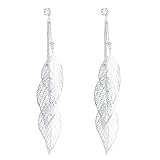 Silver Earrings for women Crystal Dangle Earrings Drop Pierced Earrings
