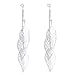SILVERAL Silver Earrings for women Crystal Dangle Earrings Drop Pierced Earrings