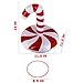 MeiGuiSha christmas games ring toss game inflatable candy can (2 Park Christmas Candy Cane 2 Hats & 8 Rings &1 Gift Bag)