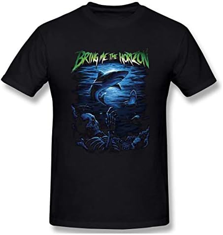 Men Bring Me The Horizon Shark Skull Fit T-Shirts Black