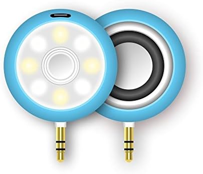 Camera light for phone，2 in 1 Selfie Spotlight with Wireless Portable Speaker，Rechargeable Mini Beauty Fill Light with speaker for Smartphone By PUNICOK