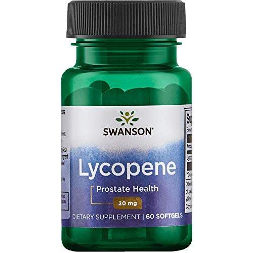 Swanson Lycopene Supplement, Prostate Health Supplement 20 mg, 60 Soft