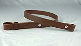 Nohma Leather 1” Brown Leather Gun Rifle Sling, Amish Handmade