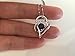 ELBONTEK Sterling Silver I Love You to The Moon and Back Interlocking Heart Pendant Necklace,18