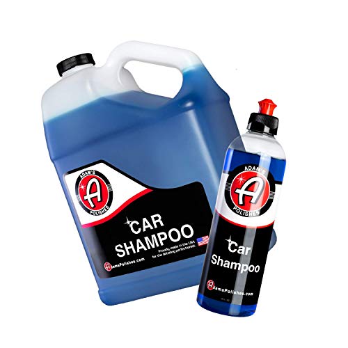 Adam's Car Wash Shampoo pH Neutral Soap Formula For Safe, Spot Free