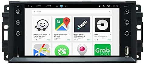 CHOGATH 7'' Android 9.0 Quad Core 2G RAM +16 ROM CAR GPS Navigation for Jeep Wrangler Commander Compass Grand Cherokee Dodge RAM Chrysler Sebring 300C with maps