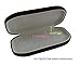 SMALL Clip On sunglasses case | Thin slim hard shell protective case for glasses Sun Clips Men & Women (AS510 Black)
