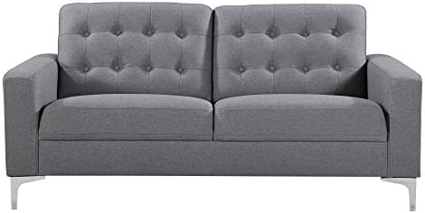 Casper - Luxury Upholstered Fabric Sofa, Scandinavian Design (2 Seater)