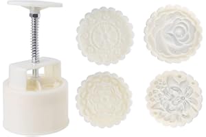 Mold 150 / 200g Hand Press Cookie Stamps Pastry Tool Cake Maker with 3D Flower Patterns