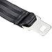 Wonderoto Airplane Safety Seat Belt Extender with Tough Buckle for Adult and Child, Black