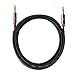 Super High-Definition Male 3.5mm Aux Stereo Audio Cable for Car, 6 Feet - Black