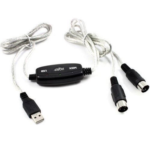 Buy HQRP USB INOUT MIDI Interface Cable Converter PC to Music Keyboard