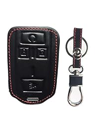 kawihen piel Smart Remote Key Fob Caso Soporte Cover para m3 N 32337100 Chevrolet Colorado Silverado 1500 2500 hd 3500 HD GMC Canyon Sierra 1500 2500 hd 3500 HD