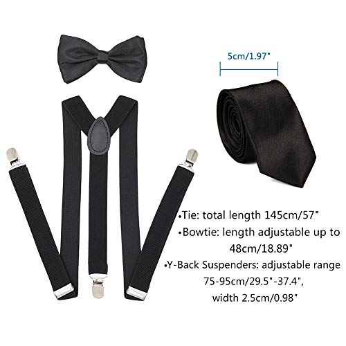 CHUANGLI 1920S Mens Great Gatsby Accessories Set Roaring 20s 30s Retro Gangster Costume